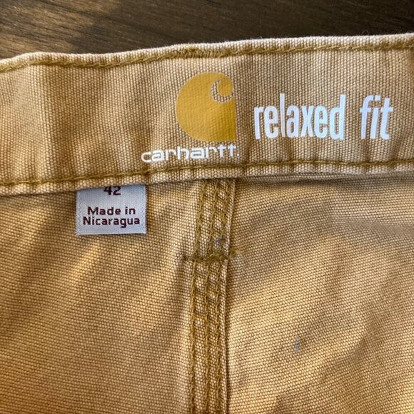 Mens Carhartt Cargo 10" Shorts Relaxed Fit Rust 42 - Picture 4 of 5